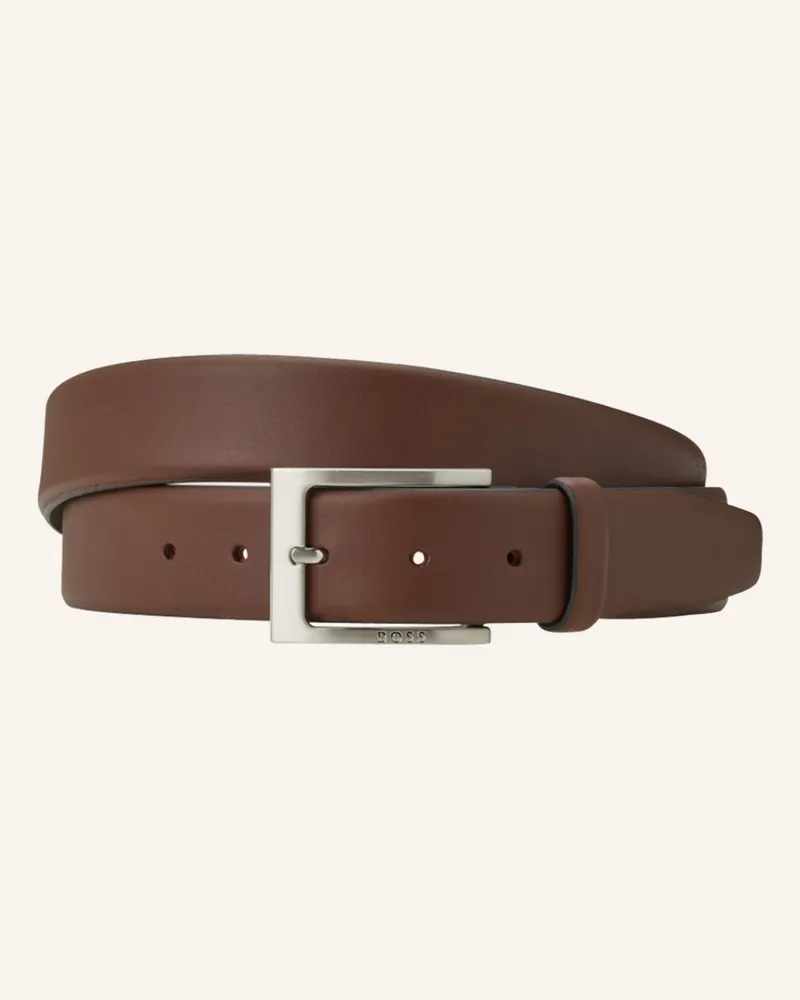 HUGO BOSS Ledergürtel BARNABIE Braun