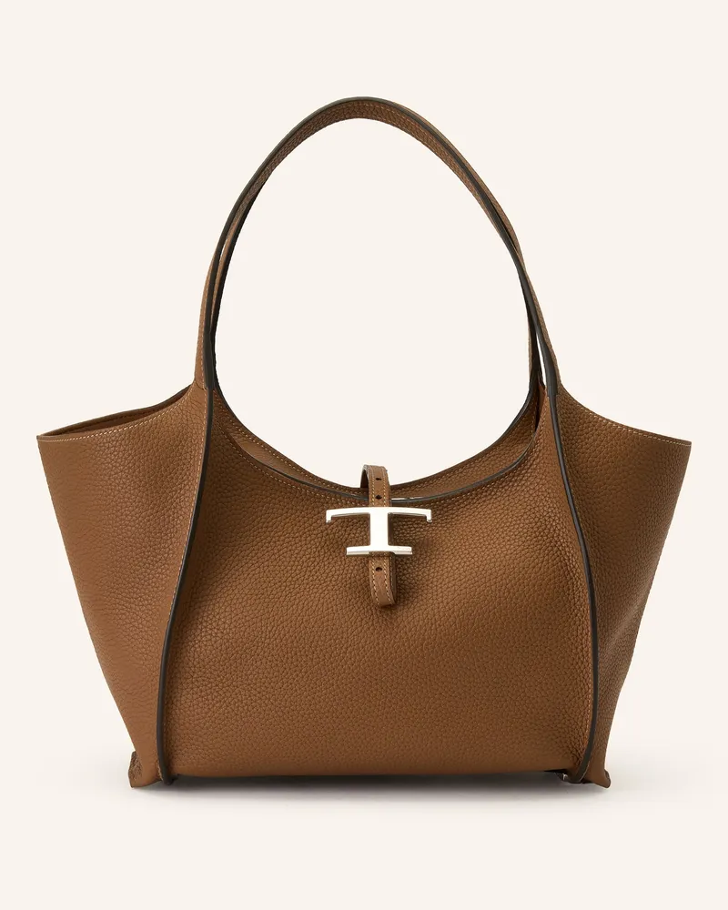 TOD'S Shopper T Timeless Small braun Braun