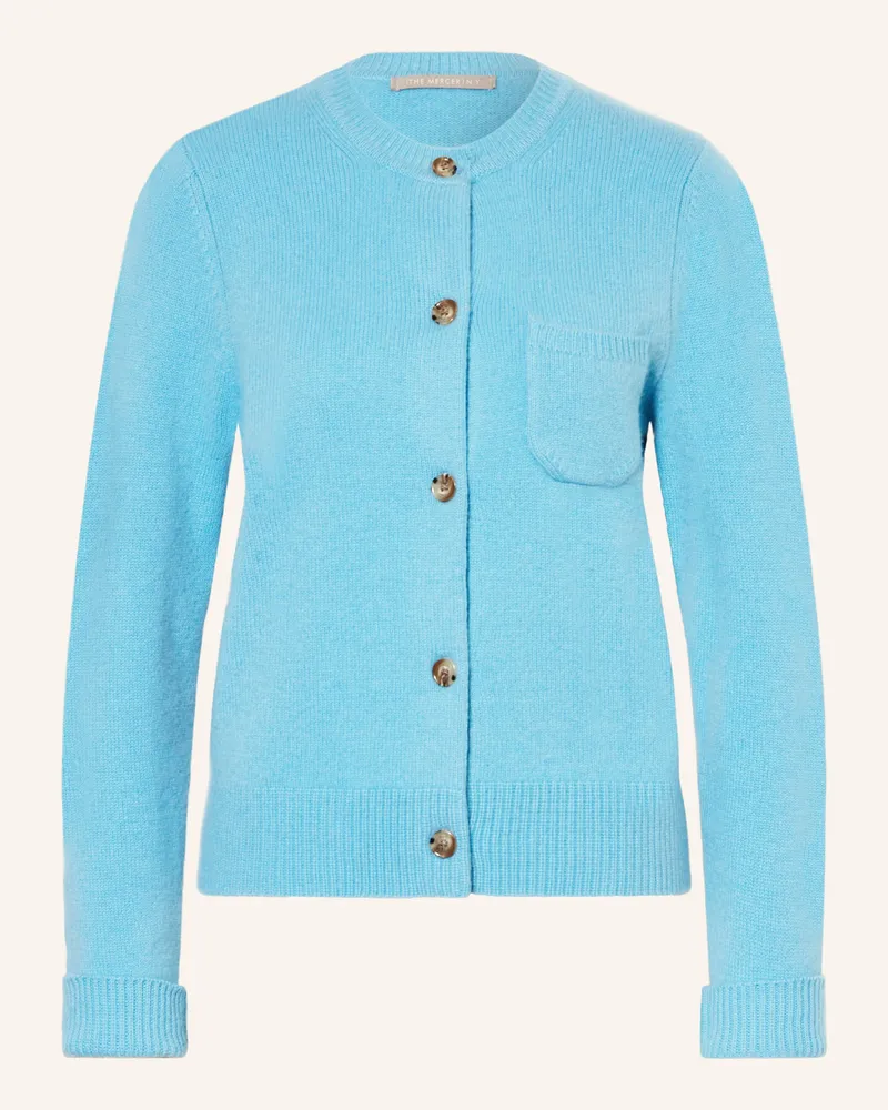 (THE MERCER) N.Y. Strickjacke aus Cashmere Hellblau