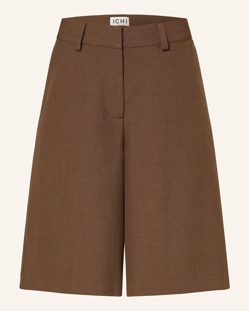 ICHI Shorts Ihfava schwarz Dunkelbraun