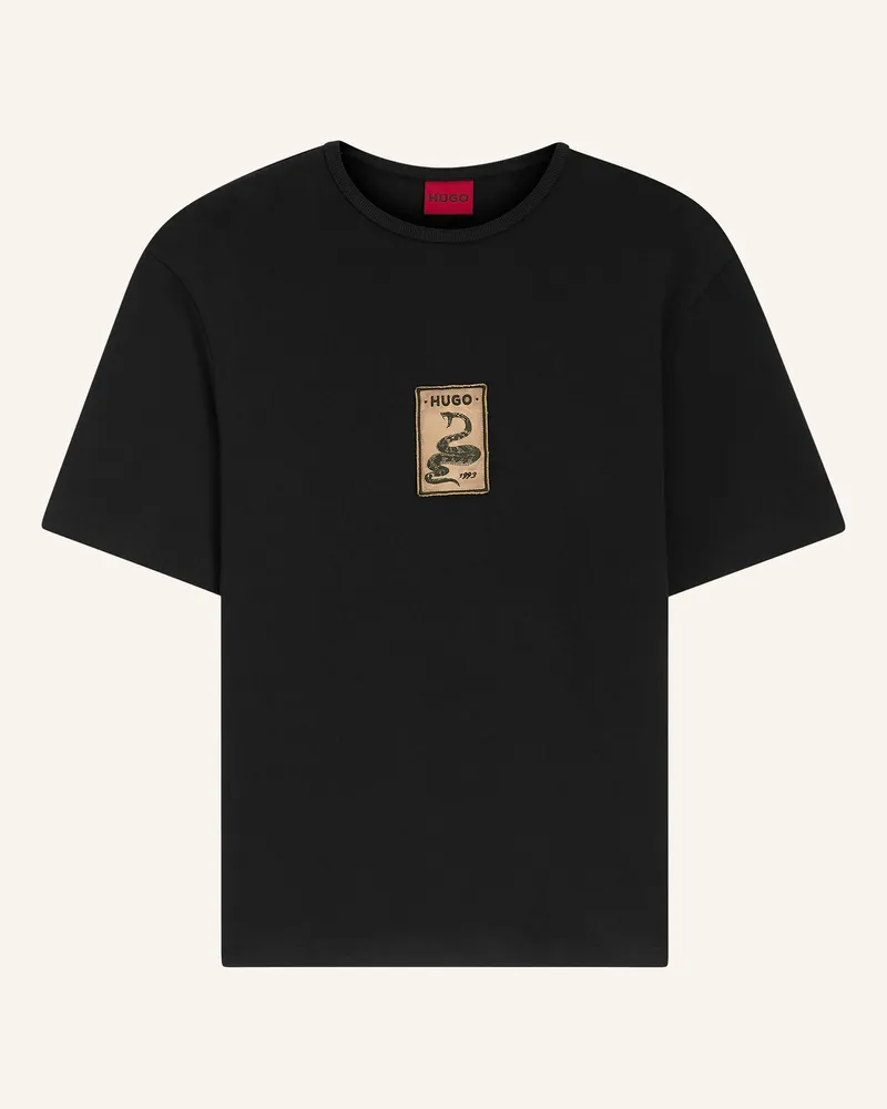 HUGO BOSS T-Shirt Dobul schwarz Schwarz