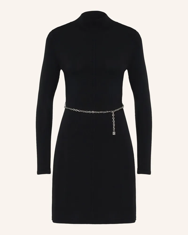 HUGO BOSS Strickkleid Santeny schwarz Schwarz