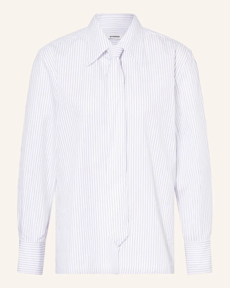 Sandro Hemdbluse mit Schluppe Weiss