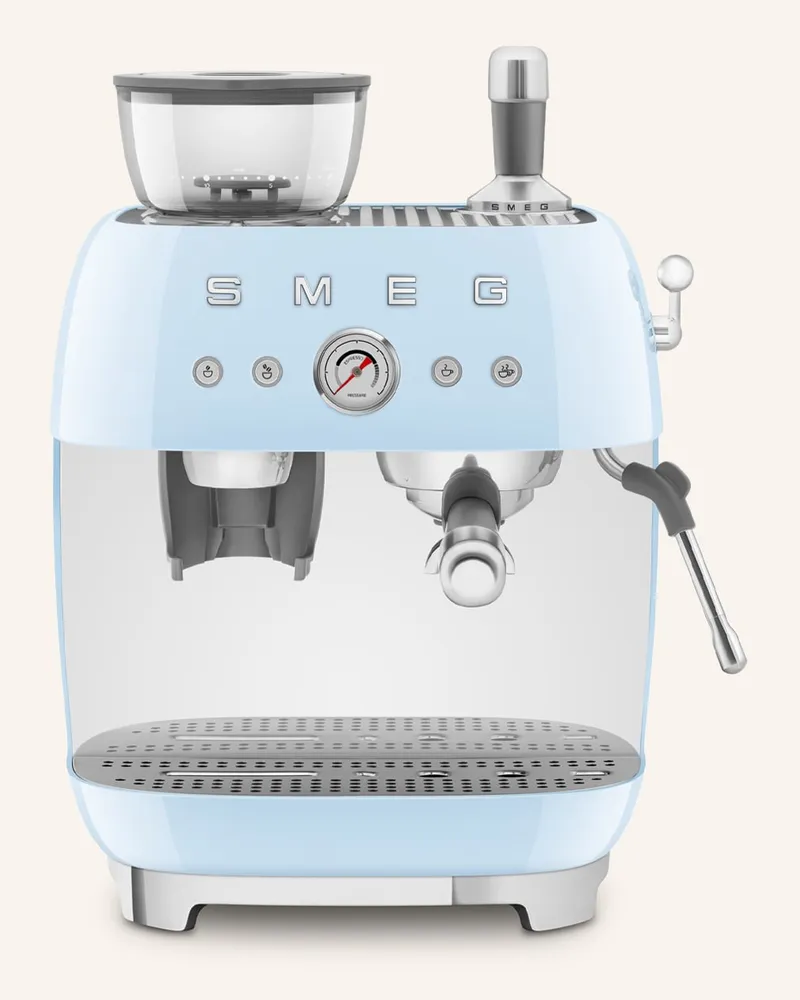 Smeg Espressomaschine ECF03 mit Kaffeemühle Blau