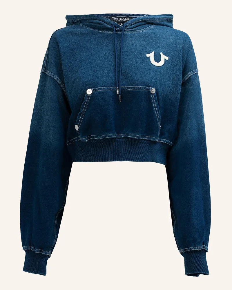 True Religion Hoodie blau Blau