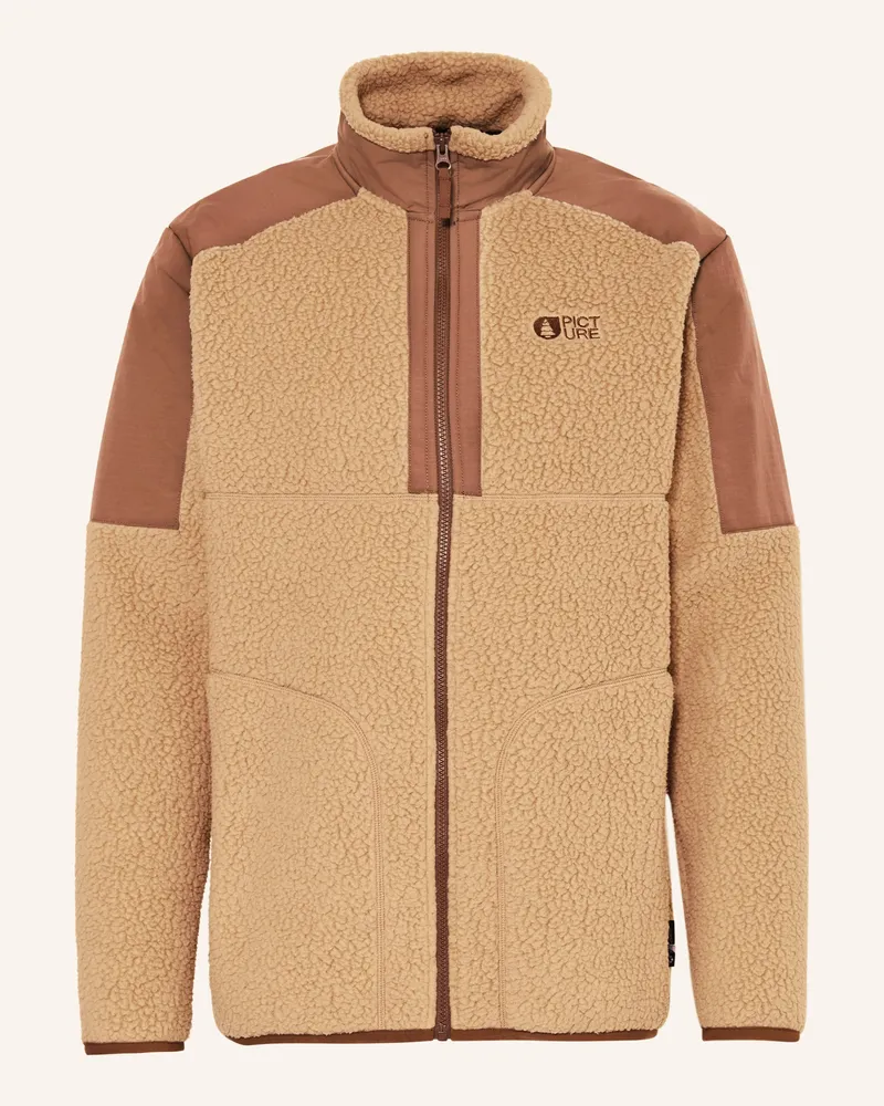 Picture Fleecejacke ANTHARA Hellbraun