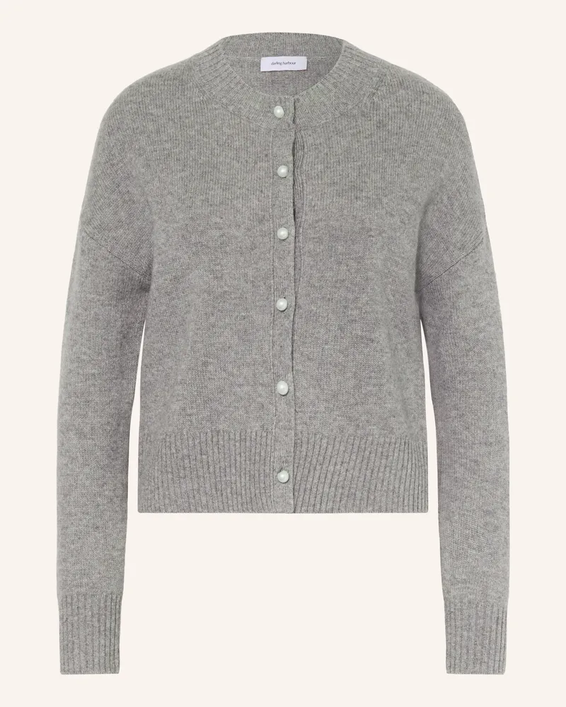 Darling Harbour Strickjacke Mit Cashmere grau Grey