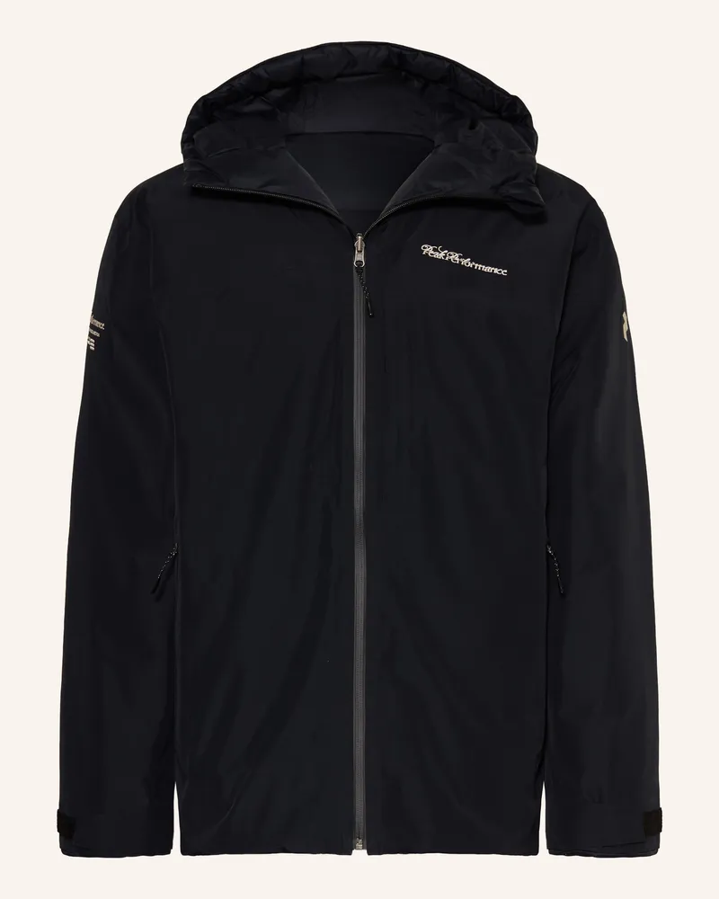 Peak Performance Daunen-Skijacke 40th Frost Reversible Zum Wenden schwarz Schwarz