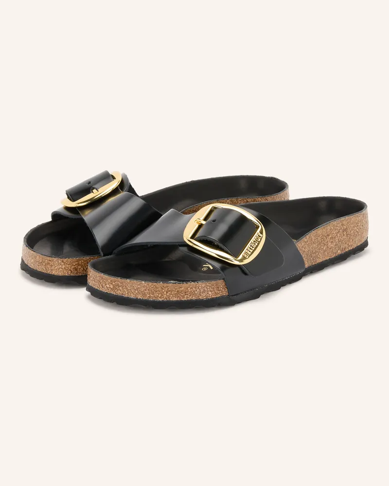 Birkenstock Pantoletten Madrid Big Buckle schwarz Schwarz