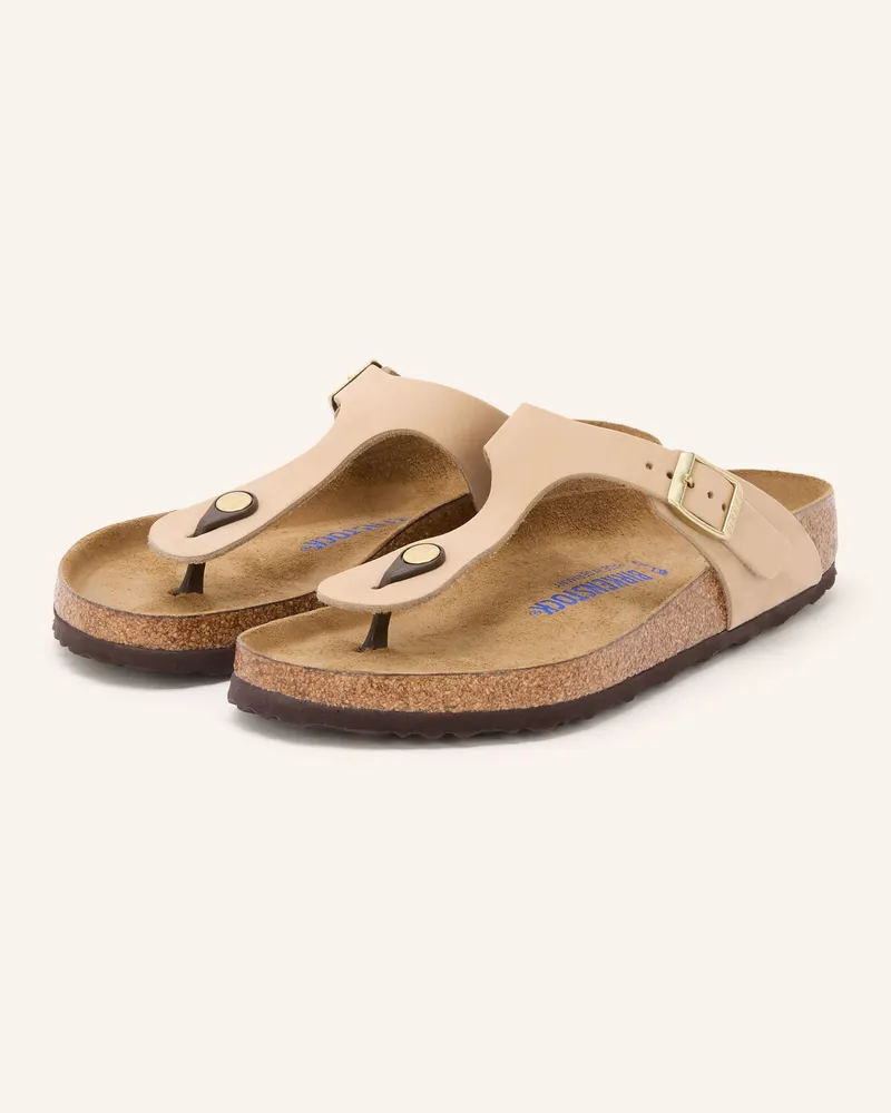 Birkenstock Zehentrenner Gizeh beige Hellbraun