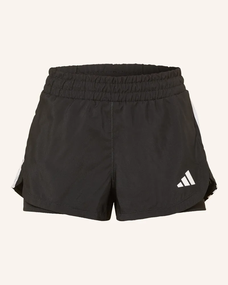 adidas 2-In-1-Laufshorts Pacer schwarz Schwarz