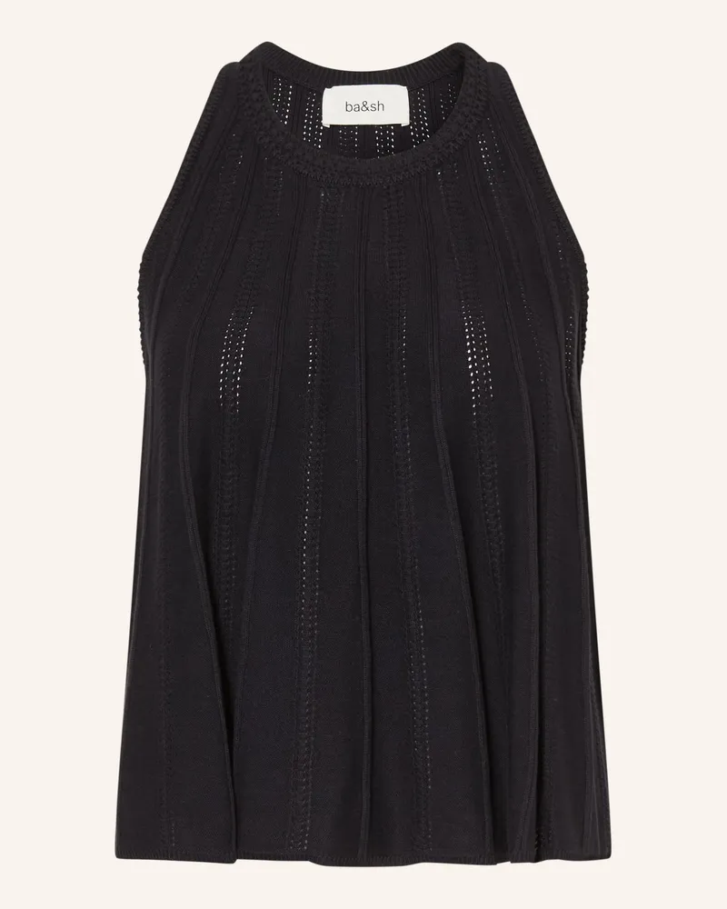 ba&sh Stricktop Serres schwarz Schwarz