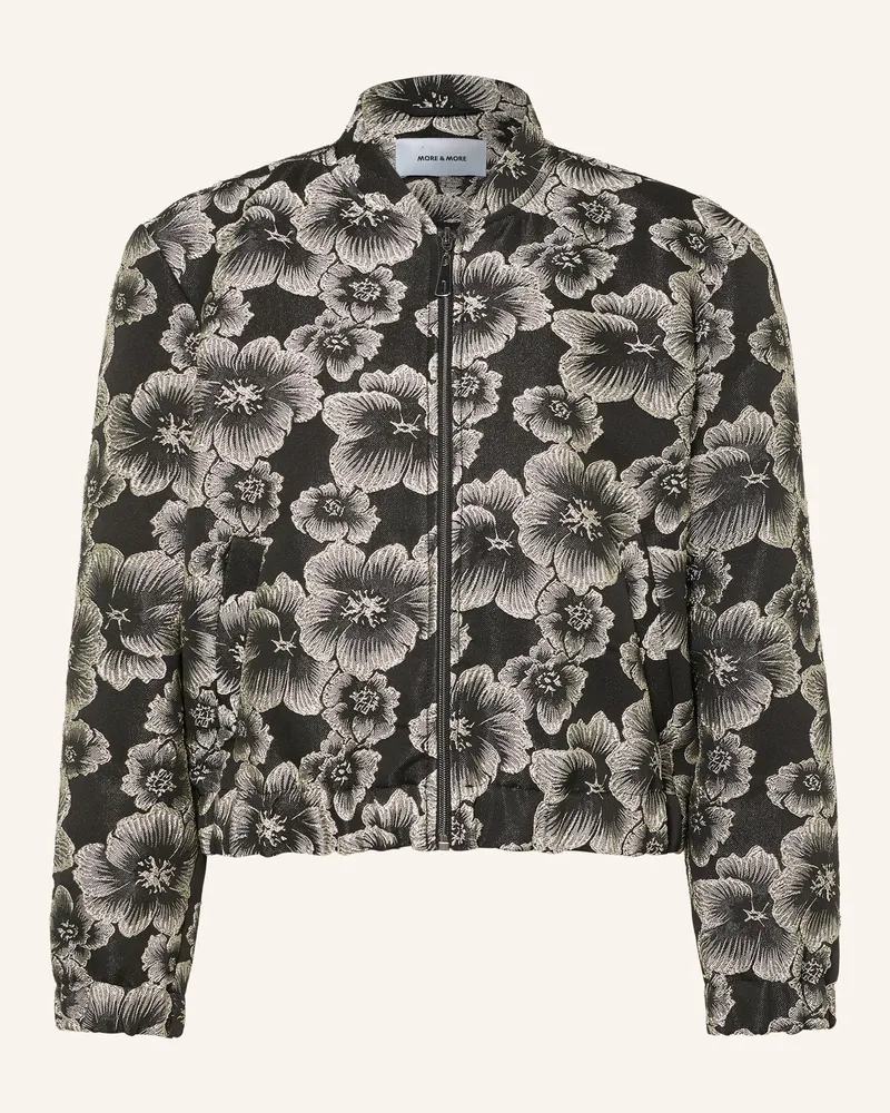 More & More Jacquard-Blouson schwarz Schwarz
