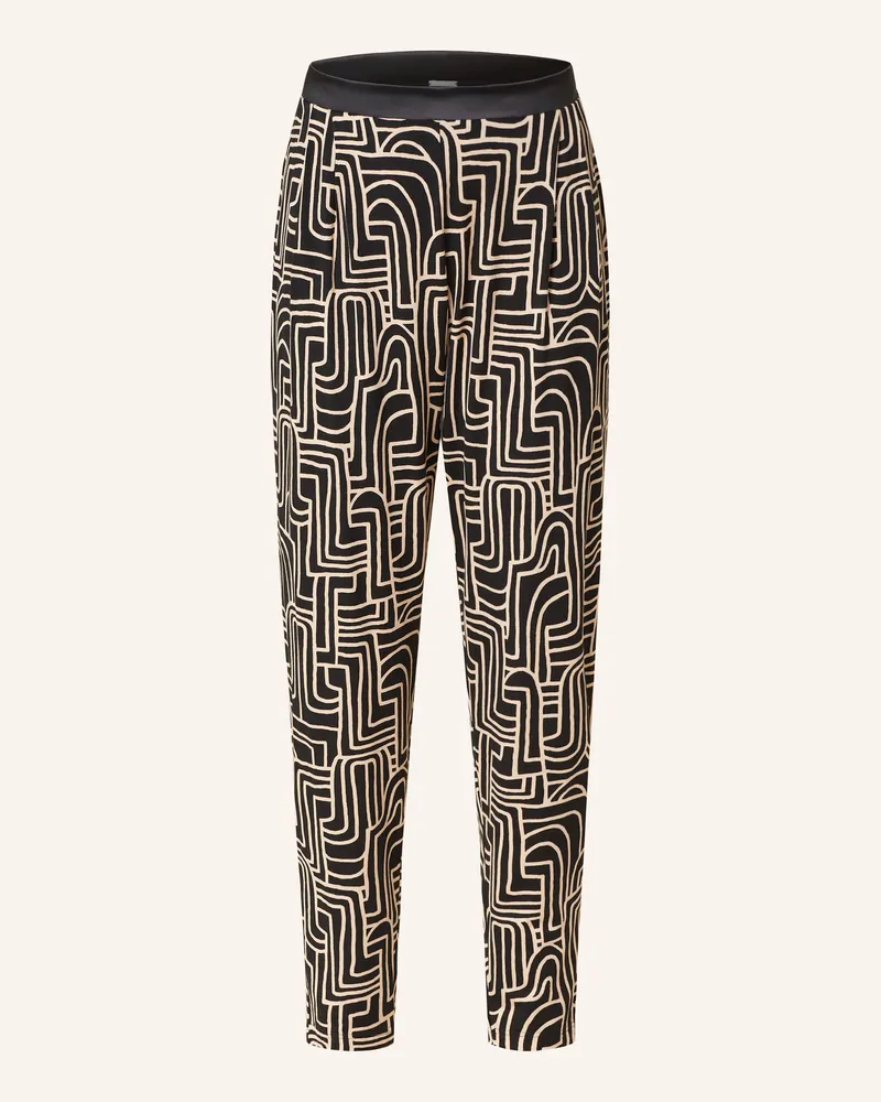 Mey 7/8-Schlafhose Serie Sunset Light beige Schwarz