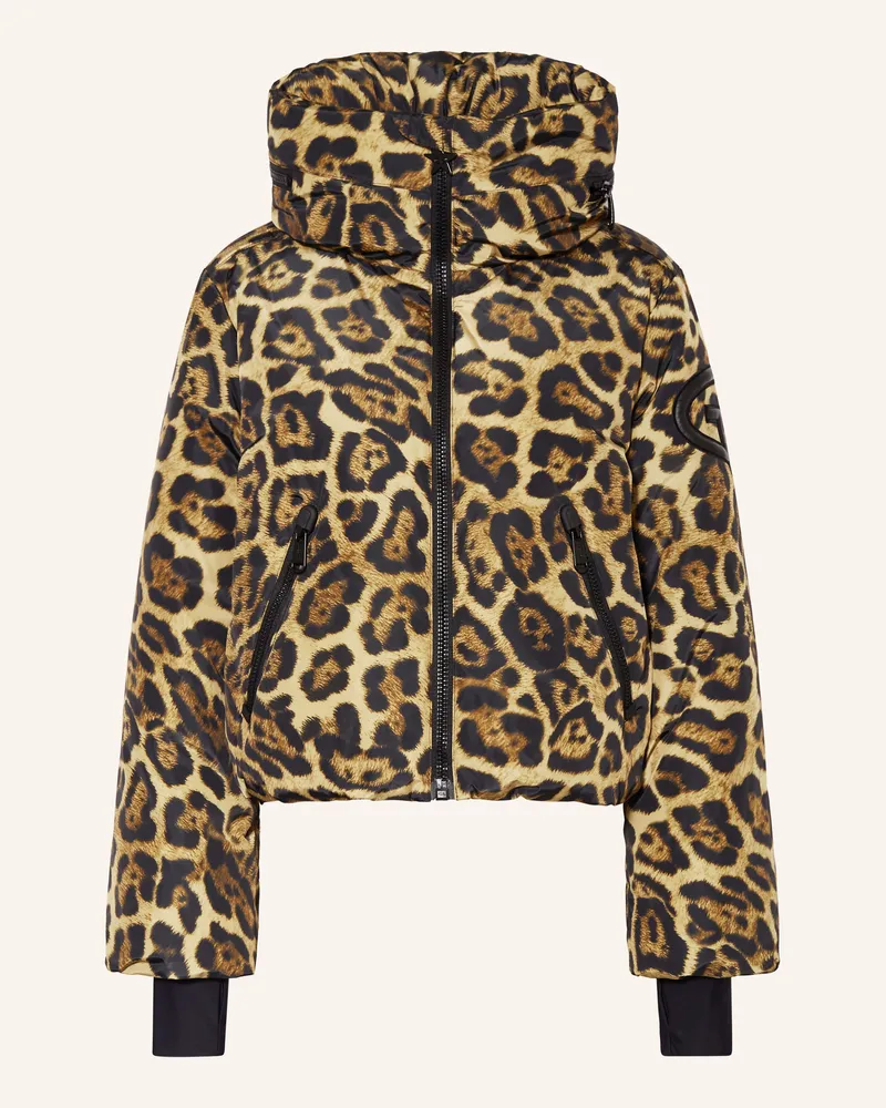 GOLDBERGH Daunen-Skijacke Pantera schwarz Hellbraun