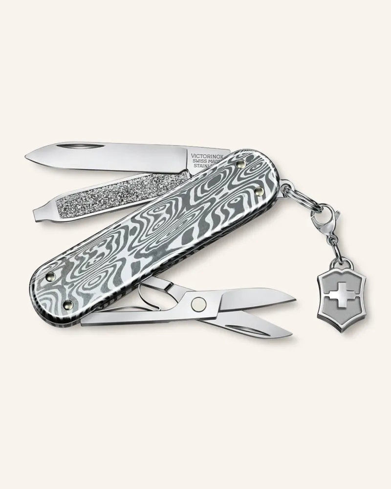 Victorinox Taschenmesser Classic Sd Brilliant Damast silber Silber