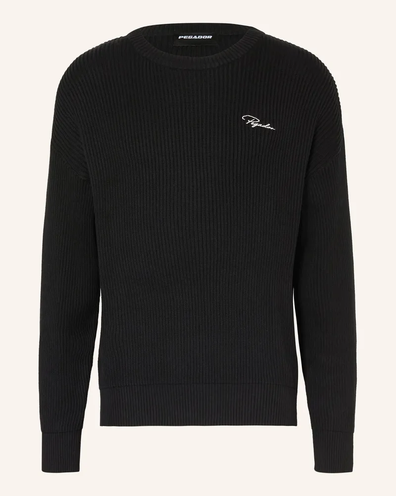 PEGADOR Oversized-Pullover Signar schwarz Schwarz