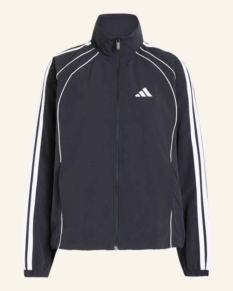 adidas Iconic Trainingsjacke, Gewebt, 3-Streifen schwarz Schwarz