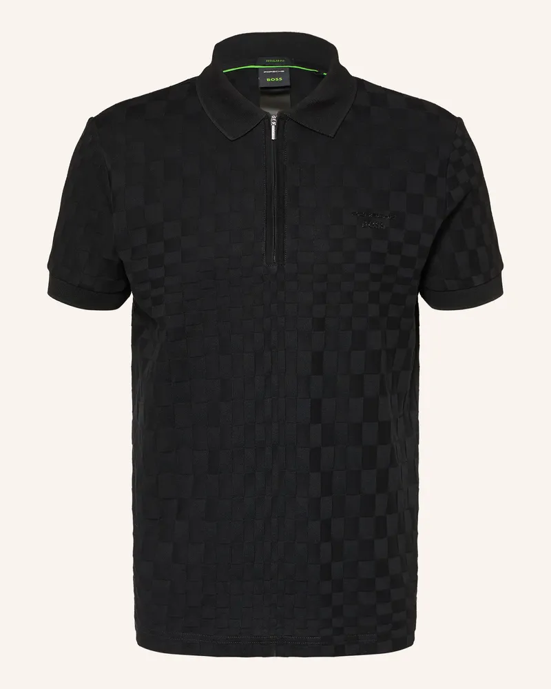 HUGO BOSS Jersey-Poloshirt icons70 Regular Fit schwarz Schwarz