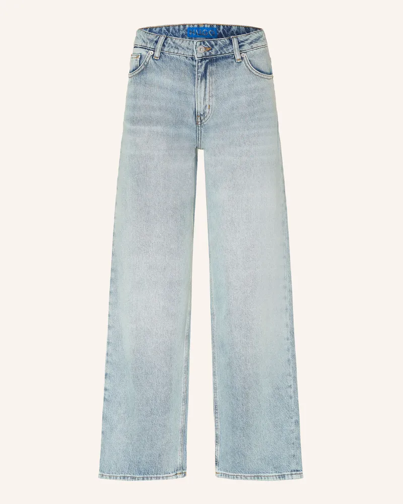HUGO BOSS Wide Leg Jeans Gamala blau 440