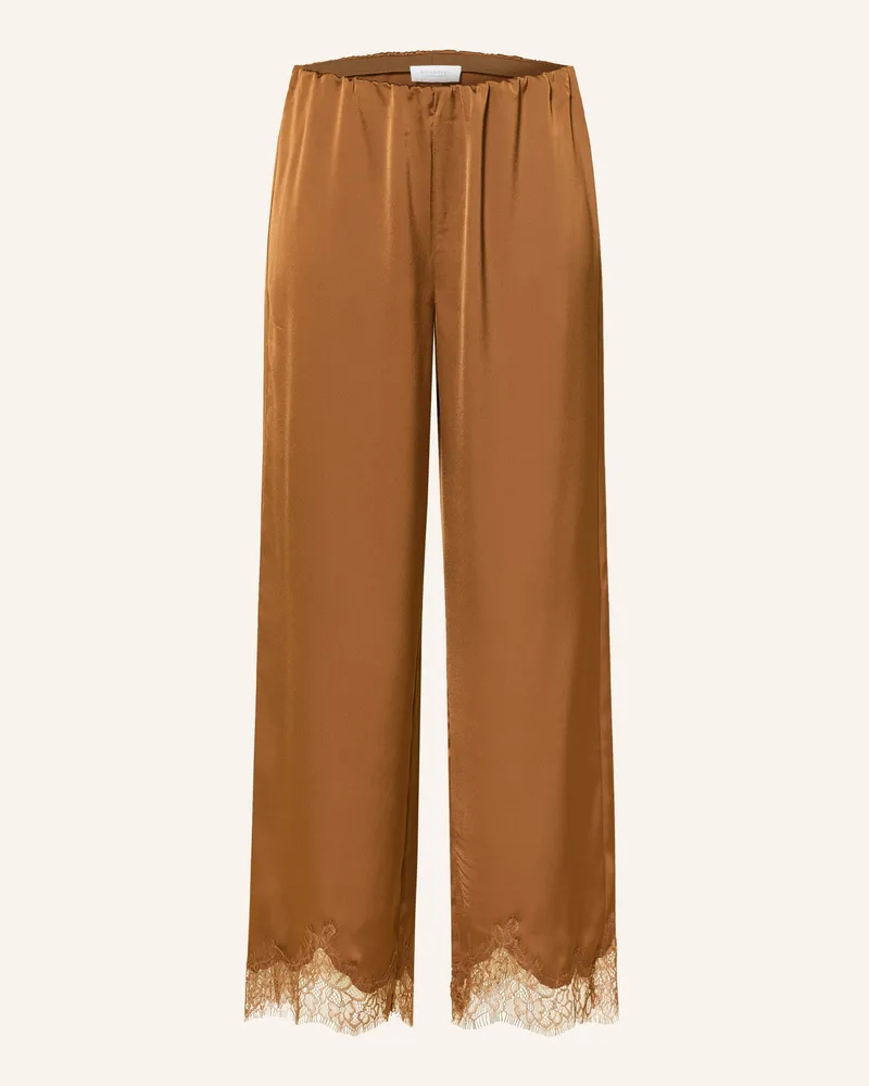 Rich&Royal Satinhose Mit Spitze braun Braun