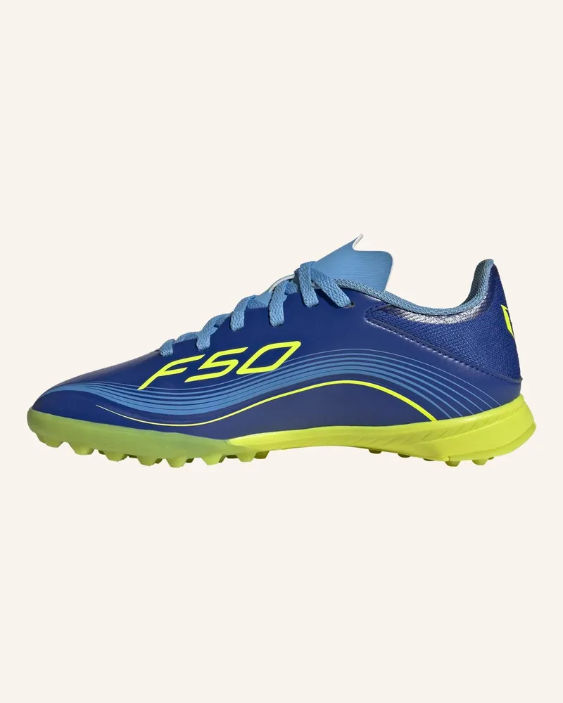 adidas f50 Messi League Kids Fussballschuh, Rollrasen blau Blau