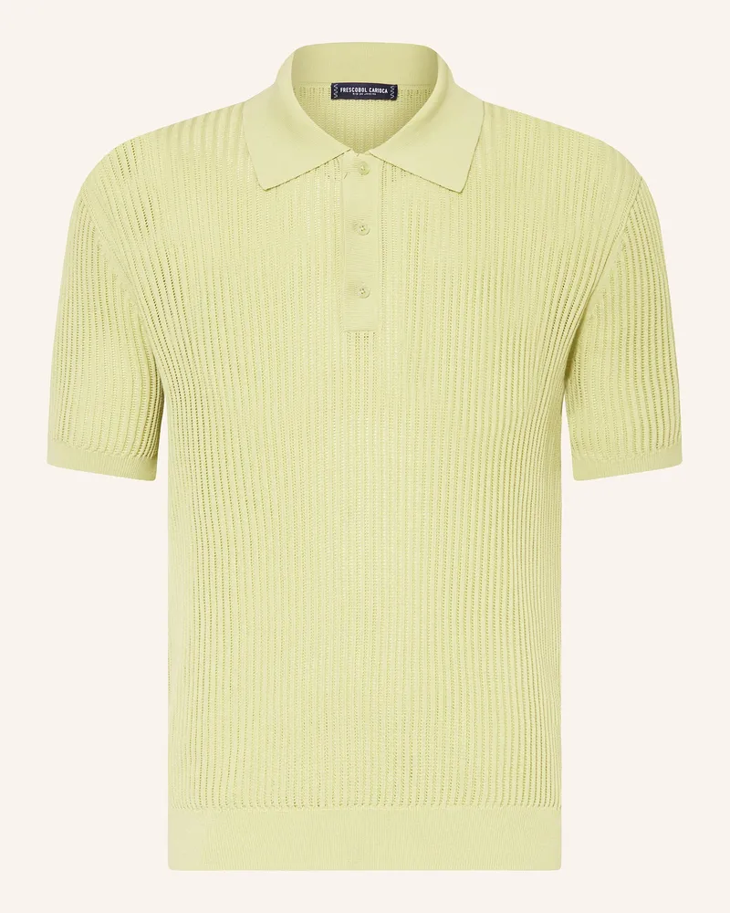 Frescobol Carioca Strick-Poloshirt VIDAL Regular Fit Hellgrün