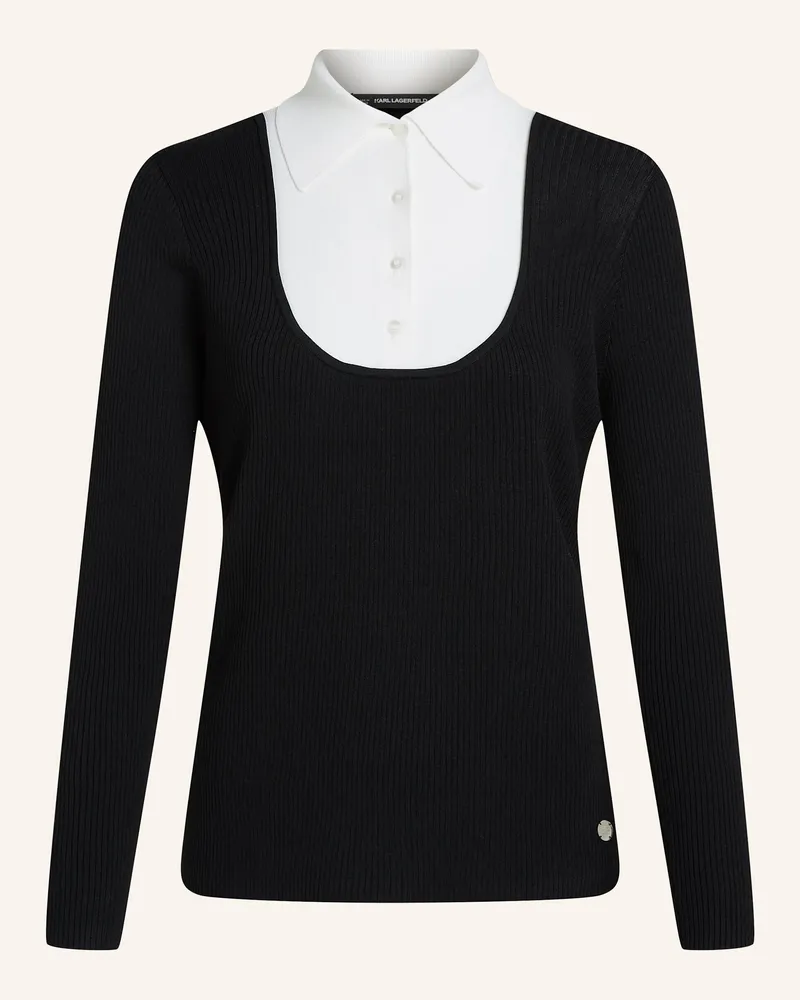 Karl Lagerfeld Top schwarz Schwarz