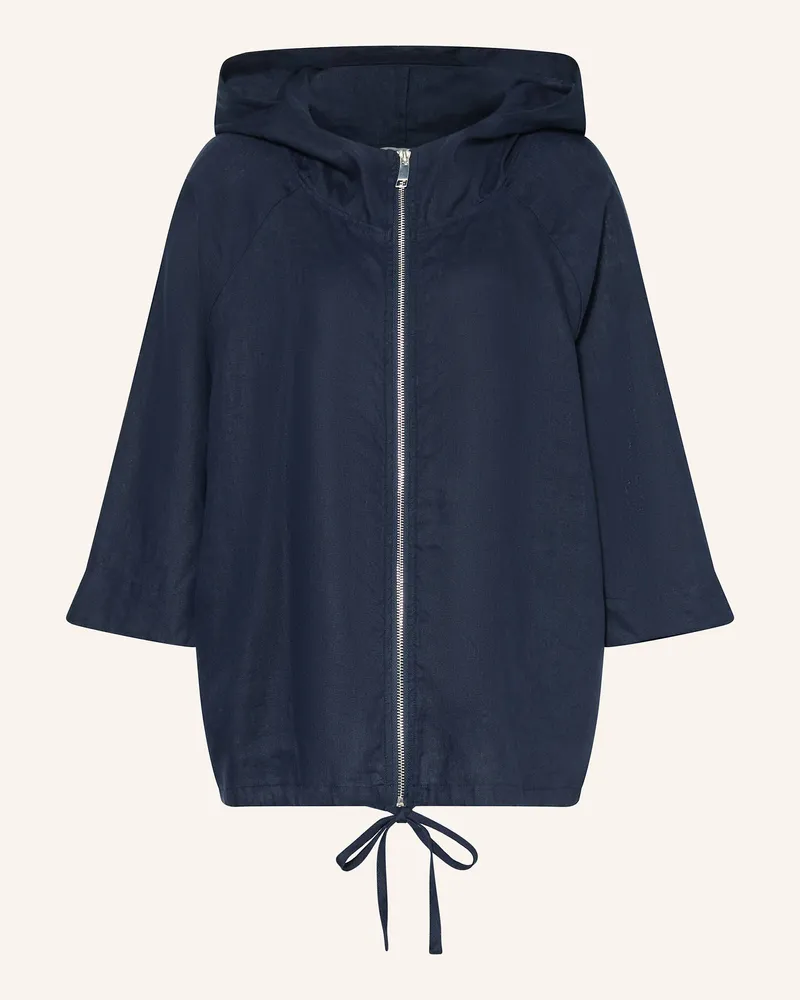 lilienfels Overjacket aus Leinen Dunkelblau