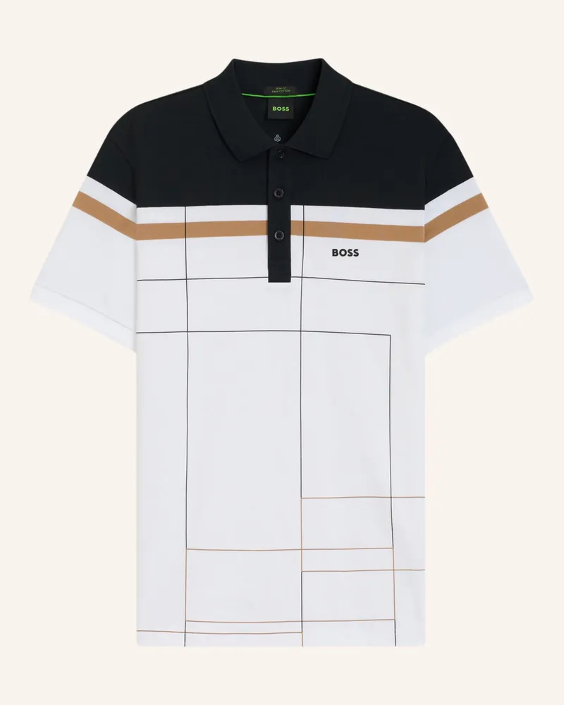 HUGO BOSS Poloshirt PAULE GOC Slim Fit Weiss