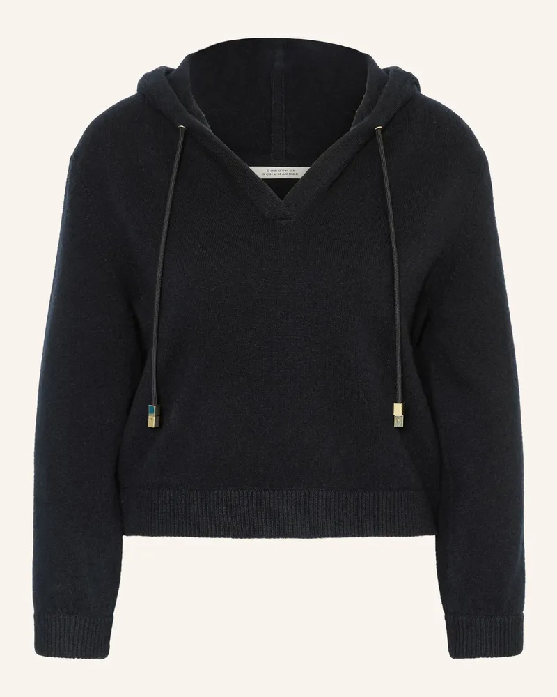 Dorothee Schumacher Hoodie Modern Statements Mit Cashmere blau Dunkelblau