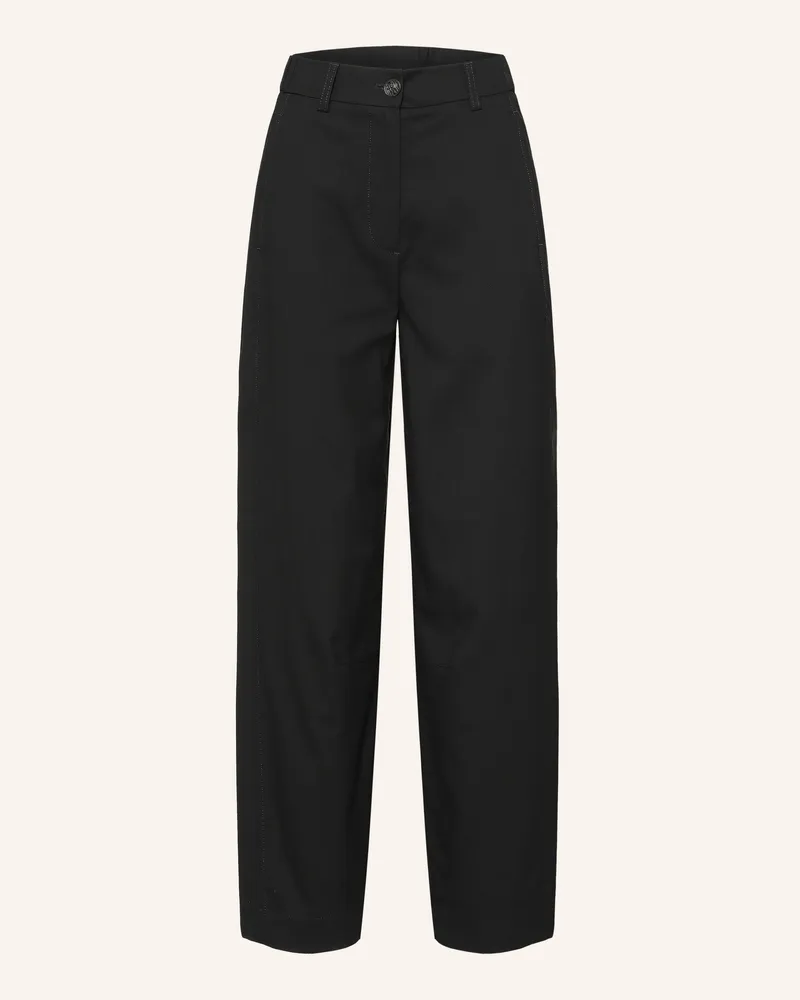 Marc O'Polo Marlenehose schwarz Schwarz