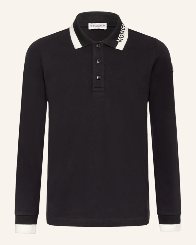 Moncler Piqué-Poloshirt Schwarz