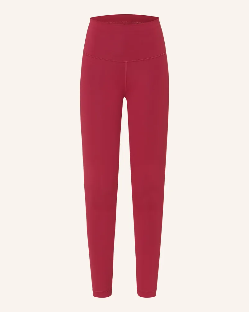 LULULEMON Tights WUNDER TRAIN HR 25IN Dunkelrot