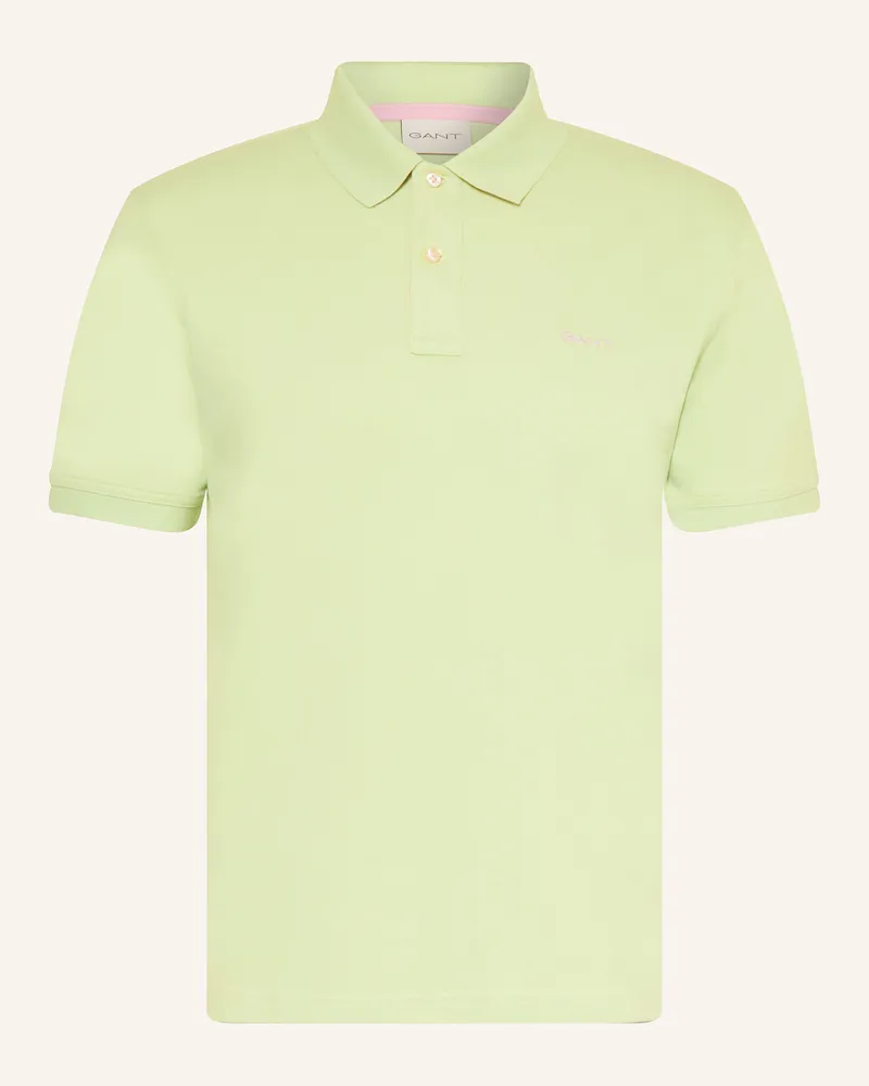Gant Piqué-Poloshirt Hellgrün