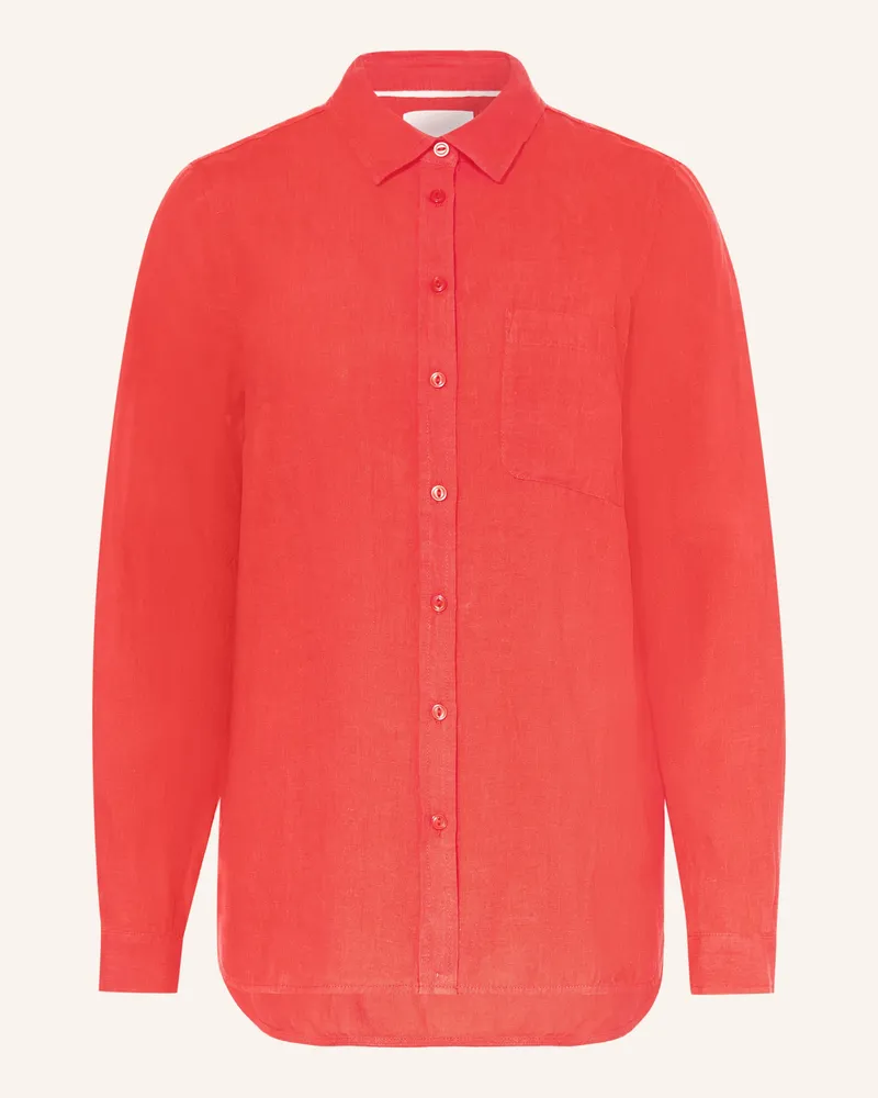 Part Two Hemdbluse KIVASPW aus Leinen Rot
