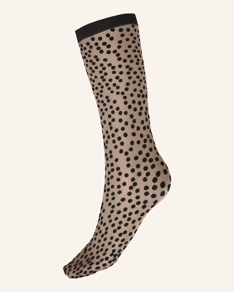 Wolford Feinstrumpf-Söckchen SWEET DOTS SOCKS Nude