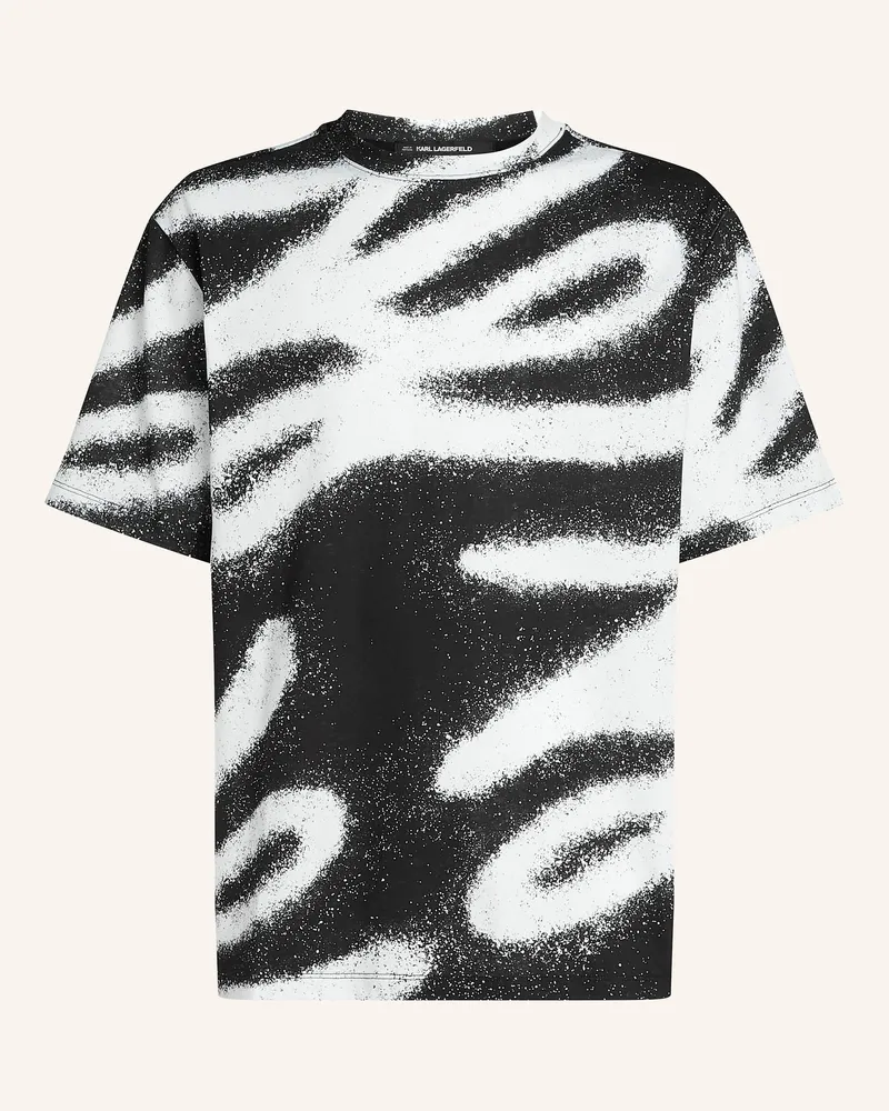 Karl Lagerfeld KARL AUTOGRAPH GRAFFITI T-SHIRT Schwarz