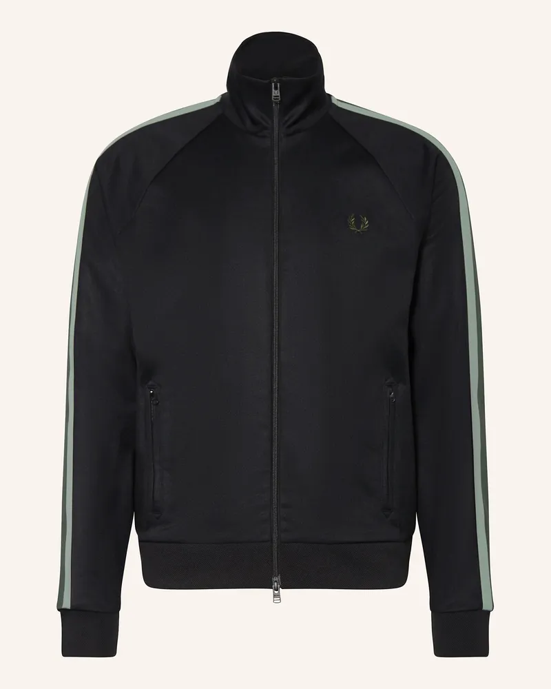 Fred Perry Jerseyjacke Schwarz