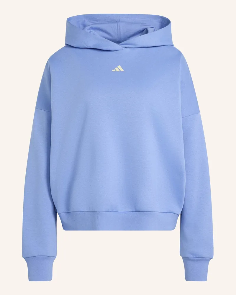 adidas 3-STREIFEN STUDIO HOODIE Blau