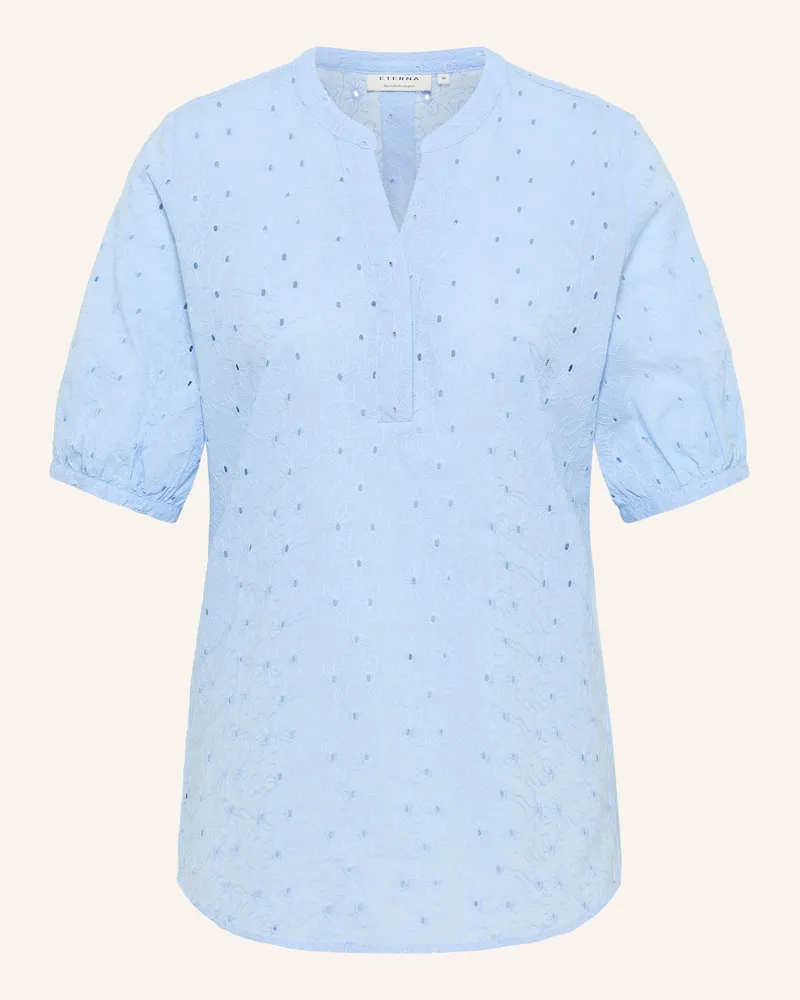 Eterna Bluse REGULAR FIT Hellblau