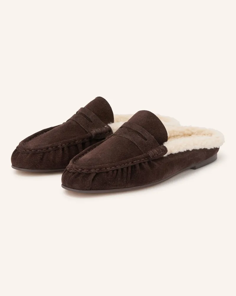 Inuovo Mules braun Dunkelbraun