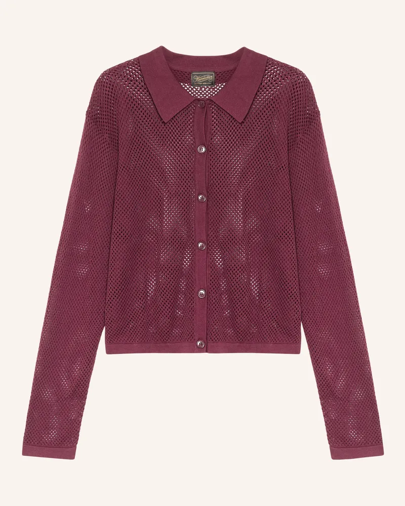 Herrlicher Strickjacke MARALOU Dunkelrot