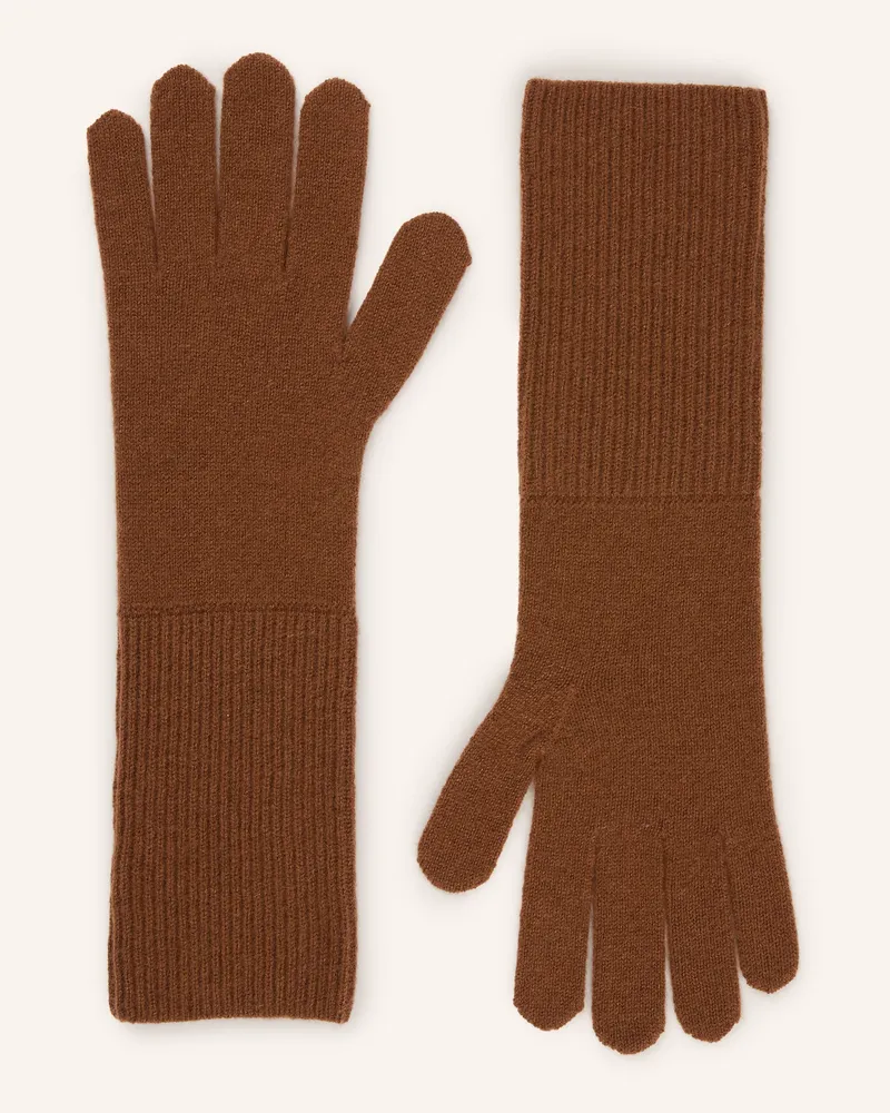 Darling Harbour Handschuhe Aus Cashmere braun Toffee