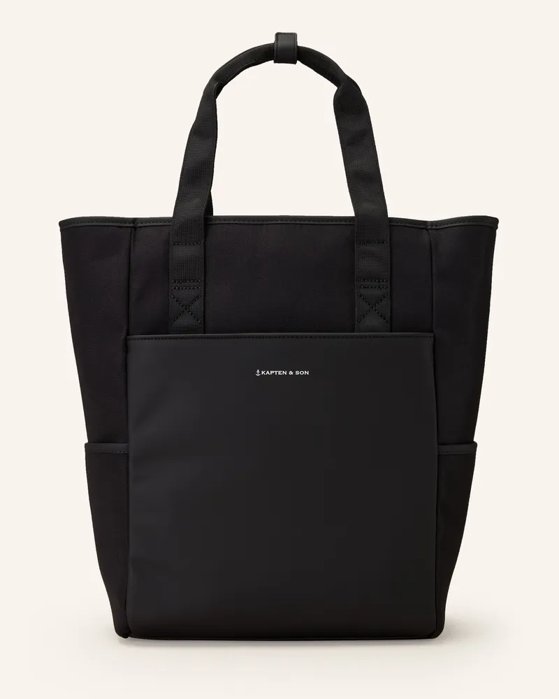 Kapten & Son Set LINDBY: Wickeltasche, Kulturtasche, Wickelunterlage und Buggy Straps Schwarz