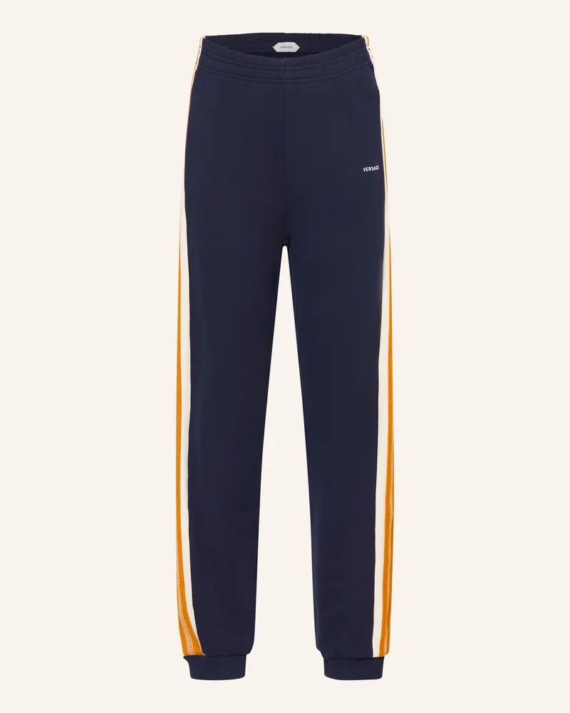 Versace Sweatpants Mit Galonstreifen blau Dunkelblau