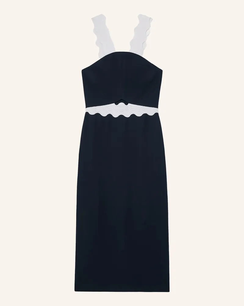 Reiss Kleid Dillon Mit Cut-Out blau Dunkelblau
