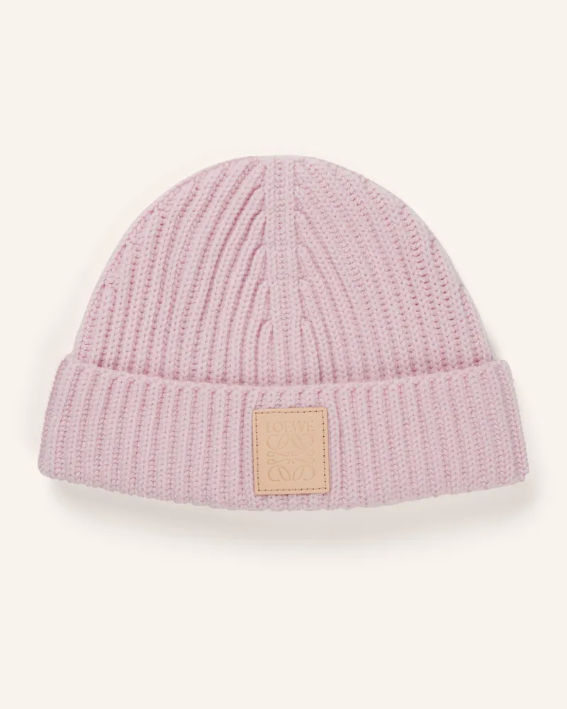 Loewe Cashmere-Mütze rosa Hellrosa