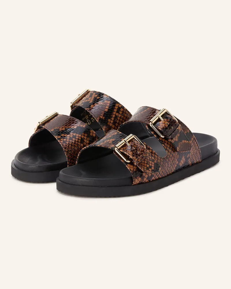 Högl Pantoletten Dunkelbraun