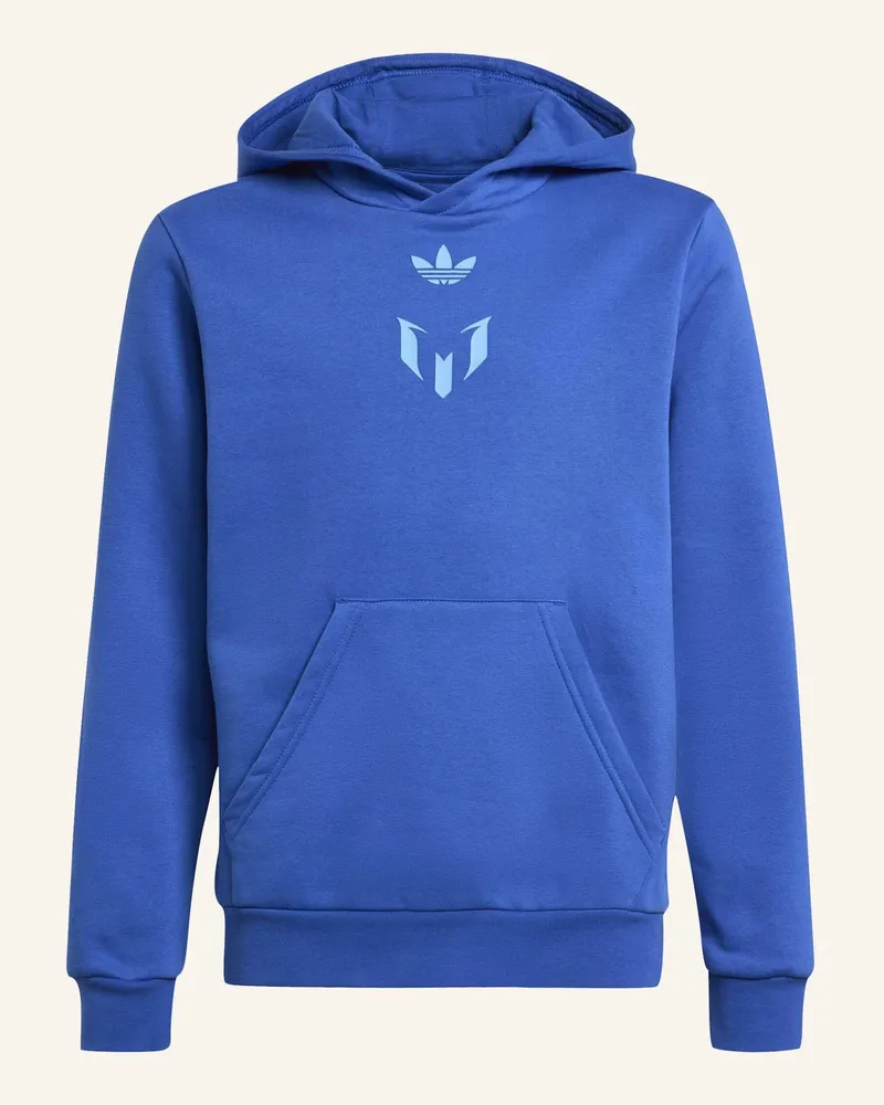 adidas MESSI KIDS HOODIE Blau